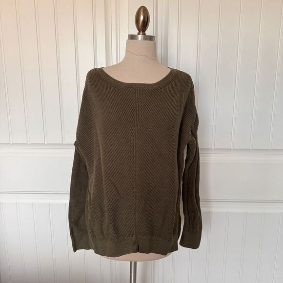 Abercrombie & Fitch Sweaters - Abercrombie Olive Green Crew Sweater